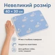 Многоразовая тренировочная пеленка для собак и котов, 40×30 см, голубая снежинки - изображение 3