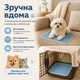 Многоразовая тренировочная пеленка для собак и котов, 40×30 см, голубая - изображение 5