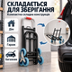 Складная грузовая хозяйственная тележка до 150 кг, 6-колесная для лестницы, с выдвижной телескопической ручкой и платформой для склада, магазина и дома - изображение 3
