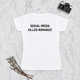 Футболка женская "SOCIAL MEDIA KILLED ROMANCE" 2XL - изображение 1