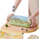 Форма для льда Ecoco с ручным механизмом, лоток для льда с крышкой, автоматическое наполнение водой, льдогенератор для пищевого холодильника, 21 отделение, зеленый цвет. - изображение 2