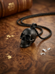 Кулон в виде черепа на цепочке SteelSkull черный - изображение 1