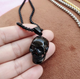 Кулон в виде черепа на цепочке SteelSkull черный - изображение 2