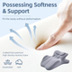 Подушка-клин анатомічна для читання лежачи на животі, під спину, шию та ноги, Memory Foam, сіра 56×36×21 см - зображення 3