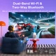 Портативний смарт-проектор Aurzen EAZZE D1R air з вбудованим Roku TV (Full HD 1080P, 300 ANSI, USB-C PD, Dolby Audio) — Білий - изображение 6