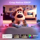 Портативний смарт-проектор Aurzen EAZZE D1R air з вбудованим Roku TV (Full HD 1080P, 300 ANSI, USB-C PD, Dolby Audio) — Білий - изображение 7