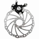 Дисковый тормоз для велосипеда F160/R140 + ротор 160 мм с фланцем под резьбовую втулку - изображение 1