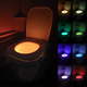 Кольорове підсвічування для унітазу з датчиком руху, BOWL LIGHT, на батарейках / Розумне підсвічування на унітаз - зображення 6