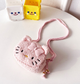 Сумочка дитяча міні гаманець Hello Kitty Хеллоу Кітті Плюшева 10х12 см Рожевий - зображення 1