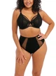 Бюстгальтер Elomi Kintai 301202 plunge з глибоким вирізом та декоративною сіткою 85K Black (889501666515 ) - изображение 5