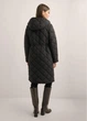 OCHNIK Жіноча довга стьобана куртка куртка KURDT-0667-99 2XL чорна - изображение 3