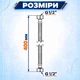 Шланг для воды 40см ВВ GROSS Neylon 1/2" гибкая подводка - изображение 3