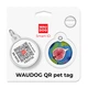 Адресник для собак и котов металлический WAUDOG Smart ID с QR-паспортом, рисунок "Инжир", круг, Д 30 мм - изображение 5