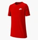 Футболка подростковая Nike Sportswear 147-158 СM Красная AR5254-657 - изображение 1