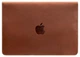 Кожаный чехол-конверт для ноутбука MacBook 13 из натуральной кожи Crazy Horse на магнитах, защитный, светло-коричневый 58584 - изображение 1