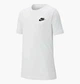 Футболка детская Nike B Nsw Tee Emb Futura 128-137 CM Белая AR5254-100 - изображение 1