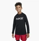 Детский лонгслив Nike Df Ls Crew Warm Black 140 CM Черный HF4362-010 - изображение 1