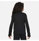 Детский свитшот Nike Multi Older Dri-Fit Uv Long-Sleeve 1/2-Zip Top Black XL Черный FN8375-010 - изображение 6