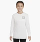 Детский лонгслив Nike Big Kids Long-Sleeve T-Shirt M Белый DM3456-100 - изображение 1