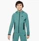 Підліткова толстовка Nike Sportswear Tech Fleece S Зелена FD3285-361 - зображення 1