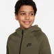 Підліткова толстовка Nike Zip-Up Sweatshirt Tech Fleece XL Хакі FD3285-222 - зображення 4