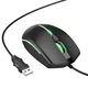 Мышь проводная Hoco GM37 Wonderful Luminous USB с подсветкой черная - изображение 2
