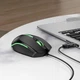 Мышь проводная Hoco GM37 Wonderful Luminous USB с подсветкой черная - изображение 4