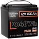 Акумулятор Humsienk LiFePO4 12V 150Ah 2048Wh з BMS 150A для резервного живлення - зображення 1