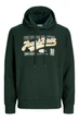 Худі з принтом Jack&Jones темно-зелений 8XL (ssw-011-green-3259) - изображение 7