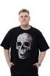 Футболка з принтом "Череп з кубиків" Big Team чорна 6XL (500587-10694) - зображення 1