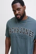 Футболка з принтом "Jack&Jones" Jack&Jones сіро-синя 8XL (500618-blue-12331) - зображення 4