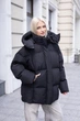 Зимова куртка Mila Nova К-402 44 черный - изображение 5