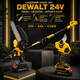 Набір акумуляторних садових інструментів DeWalt 3в1 24 В 5 А·год мініпила DCM155HN шина 15 см ланцюгова пила 12 м с секатор DCMPP540P1 Digital різ 30 мм телескопічна штанга 2,6 м висотна обрізка гілок 2 АКБ зарядний пристрій - зображення 1