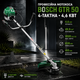 Мотокоса бензинова Bosch GTR 50 4 тактна 4,6 кВт 6,2 к.с. бензокоса 49,9 см³ 9500 об хв тример садовий штанга 28 мм пряма ніж 230 мм волосінь 415 мм кущоріз для трави бур'янів саду городу дачі з ременем косильною головкою - зображення 1