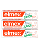 Набір зубних паст Elmex Children’s Junior Trio з фтором 3 x 75 мл (8590232000418) - зображення 1