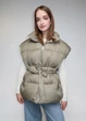 Женская пуховая жилетка Eva Classic оливковый 48 - изображение 2