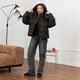 Зимний женский пуховик UF-Fashion 1135-BM M коричневый - изображение 4