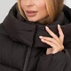 Зимовий жіночий пуховик UF-Fashion 1135-BM S коричневий - зображення 7