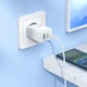 Мережевий зарядний пристрій Hoco N71 USB A + USB C QC3.0 3A 30W + кабель USB C White (6942007670944) - зображення 3