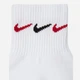 Набор мужских носков коротких хлопковых Nike U Nk Everyday Plus Cush Ankle DH3827-902 38-42 3 пары Белый/Разноцветный (195244784080) - изображение 5