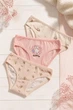 Комплект 3шт трусы слип для девочки хлопок Baykar р 3 122-128 см 5-6 лет арт 5834 Bunny - изображение 2