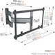 Настінний кронштейн для LED/LCD/OLED Vogel's TVM 5645, чорний - изображение 3