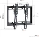 Кронштейн настінний похилий Vogel's UP2013 для LED/LCD/OLED, S - изображение 3