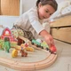 Drewniana kolejka Tooky Toy Farma 48 elementów TP553 (6976831555603) - obraz 6