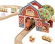 Drewniana kolejka Tooky Toy Farma 48 elementów TP553 (6976831555603) - obraz 4