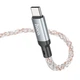 Кабель HOCO U112 Shine charging data cable for Type-C Gray - изображение 5