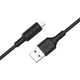 Кабель HOCO X25 USB to Micro 2A, 1m, PVC, PVC connectors, Black - изображение 3