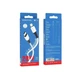Кабель BOROFONE BX79 Type-C to iP 3A, 20W, 1m,, silicone, silicone connectors, White - изображение 2