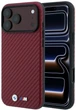 Etui BMW M Carbon Metal Logo MagSafe do Apple iPhone 17 Pro/18 Pro Burgundy (BMHMP18L26SWPCILR) - obraz 1