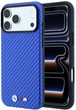 Etui BMW M Carbon Metal Logo MagSafe do Apple iPhone 17 Pro Max/18 Pro Max Blue (BMHMP18X26SWPCILB) - obraz 1
